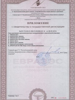 2015.03.25 Елец - Приложение к сертификату, Профили поливинилхлоридные системы Rehau.